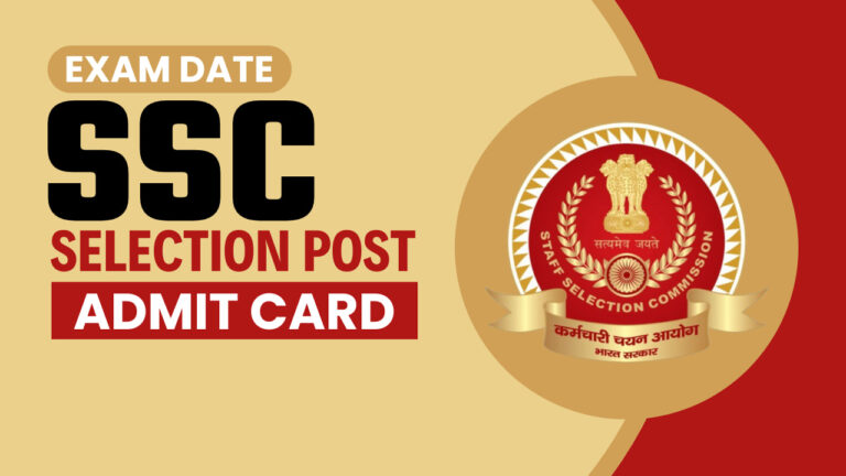 ssc selection post admit card